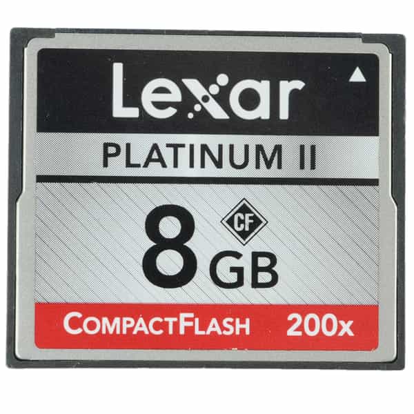 Lexar 8GB 200X Platinum II Compact Flash [CF] Memory Card