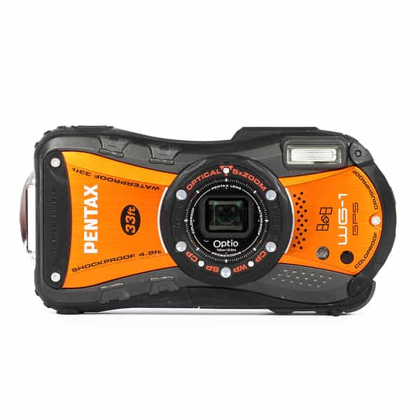 Pentax Optio WG-1 Adventure Proof Digital Camera, Orange {14MP}
