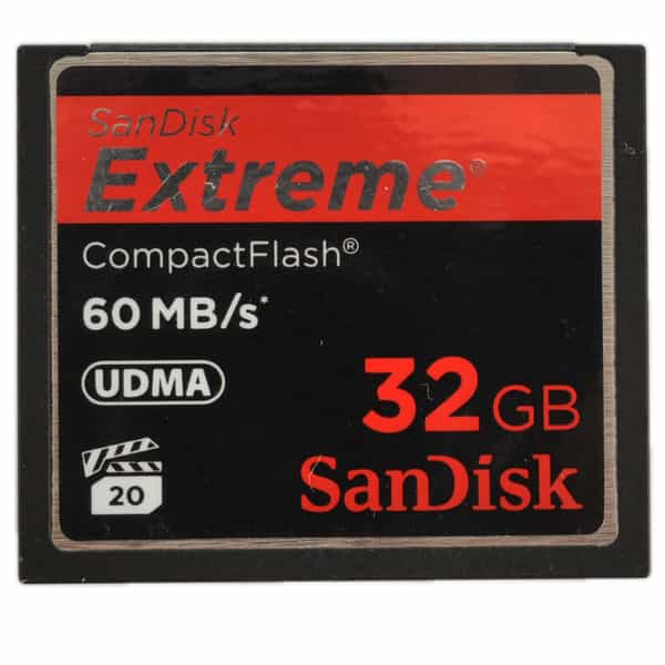 SanDisk Extreme 32GB UDMA 60 MB/s Compact Flash [CF] Memory Card