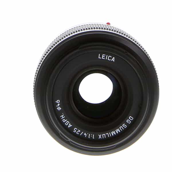 Panasonic Lumix Leica 25mm f/1.4 DG Summilux ASPH. Lens for MFT (Micro Four  Thirds), Black {46} - With Caps and Hood - LN-