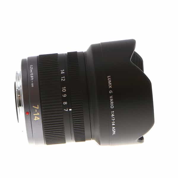 Disco snap per ongeluk Panasonic Lumix G Vario 7-14mm f/4 ASPH. Autofocus Lens for MFT (Micro Four  Thirds), Black/Dark Silver at KEH Camera