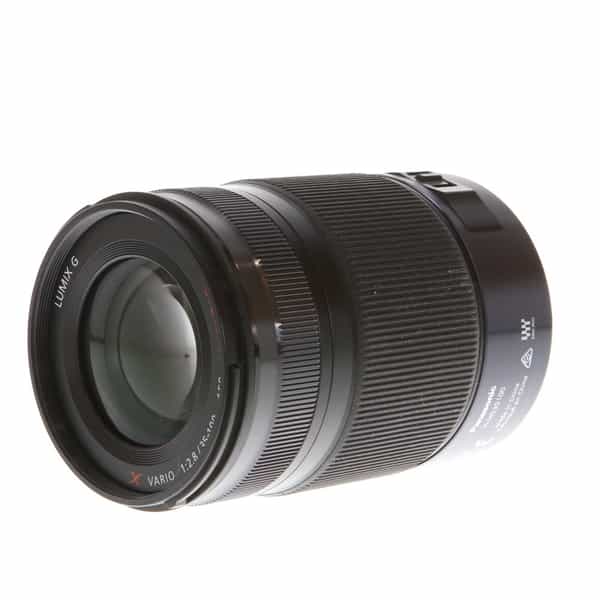 Panasonic Lumix G X Vario 35-100mm f/2.8 ASPH. Power O.I.S. Autofocus Lens  for MFT (Micro Four Thirds), Black {58} - With Case, Caps and Hood - EX