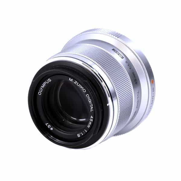 Olympus 45mm f/1.8 M.Zuiko Digital MSC Autofocus Lens for MFT (Micro Four  Thirds) Silver {37} - With Caps - LN-