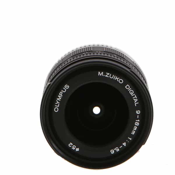 Olympus 9-18mm f/4-5.6 M.Zuiko Digital ED MSC Autofocus Lens for MFT (Micro  Four Thirds), Black {52} - With Caps - LN-