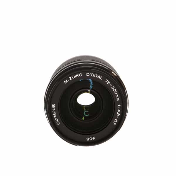 Olympus 75-300mm f/4.8-6.7 II ED MSC M.Zuiko Autofocus Lens for MFT (Micro  Four Thirds), Black {58} - With Caps - EX