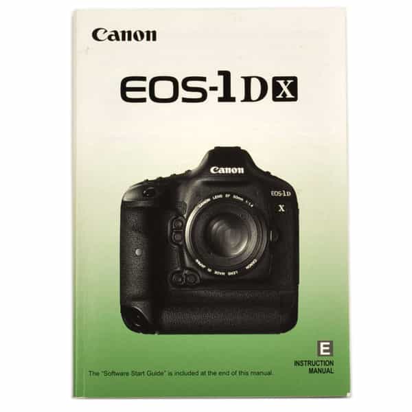Canon EOS 1D X Instructions