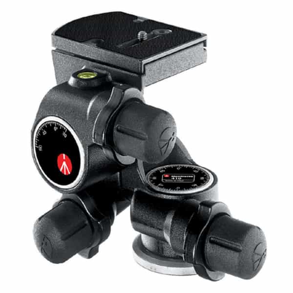 Manfrotto 410 3-Way Geared Pan Tilt  Head With 410PL Quick Release Plate 