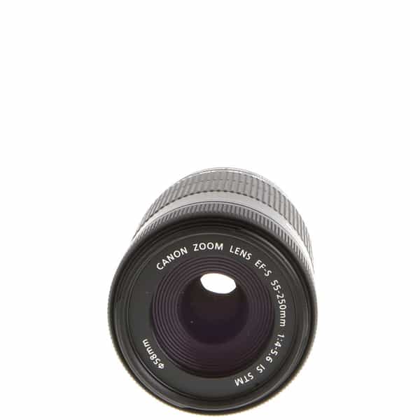 Canon EF-S 55-250mm f/4-5.6 IS STM Autofocus APS-C Lens, Black {58