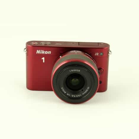 Nikon 1 J2 Mirrorless Digital Camera, Red {10.1MP} with 10-30mm f 