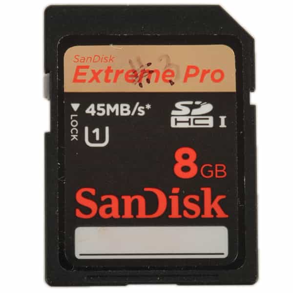 Sandisk Extreme PRO 8GB 45 MB/s UHS 1 SDHC Memory Card 