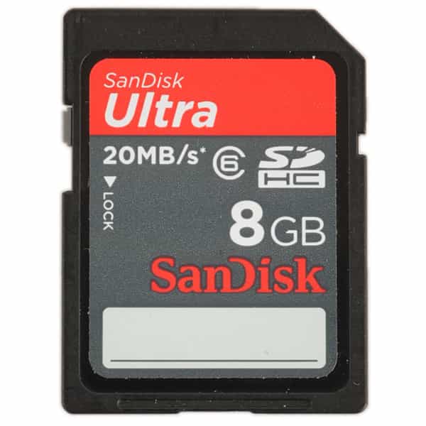 Sandisk Ultra 8GB SDHC 20 MB/s Class 6 Memory Card 