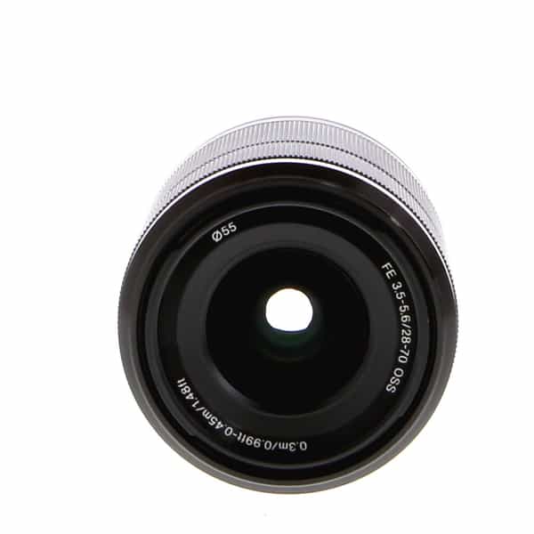 Sony FE 28-70mm f/3.5-5.6 OSS Full-Frame Autofocus Lens for E-Mount, Black  {55} SEL2870 - With Caps and Hood - EX+