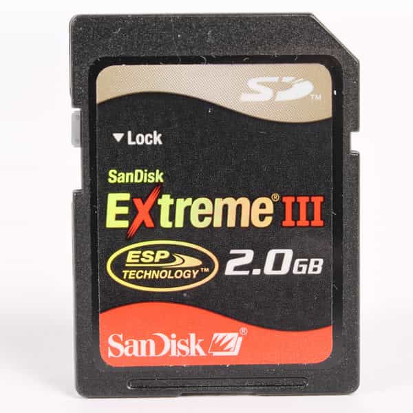 Sandisk Extreme III 2GB SD Memory Card