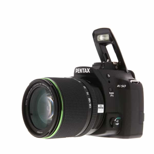 PENTAX MZ-S 18-250mm ED AL Pentax K-50 DSLR Camera, Black