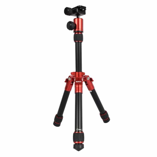 MeFOTO A-0320Q00R DayTrip Tripod with Ball Head, 2-Section, Red, 9.4-24 in.