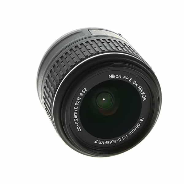 Nikon AF-S DX Nikkor 18-55mm f/3.5-5.6 G VR II Autofocus Lens for