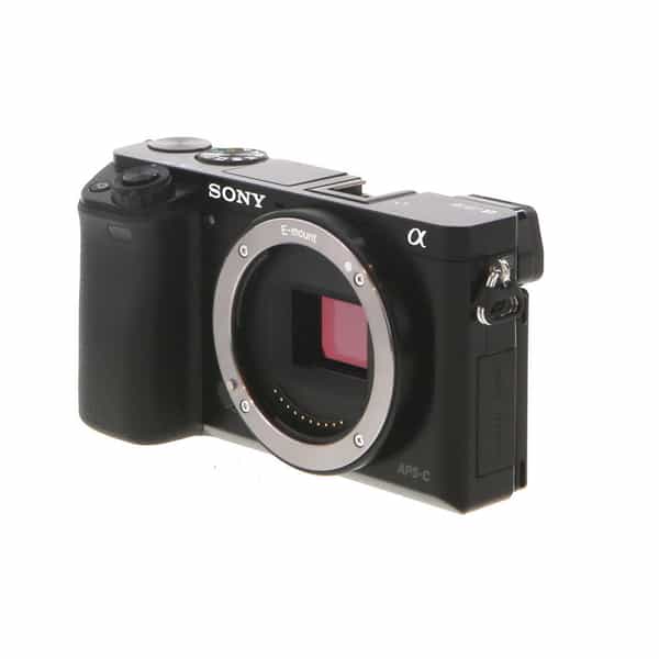 Sony a6000 Mirrorless Camera Body, Black {24.3MP} - With Battery, AC  Adapter/Charger, Micro USB Cable - EX+