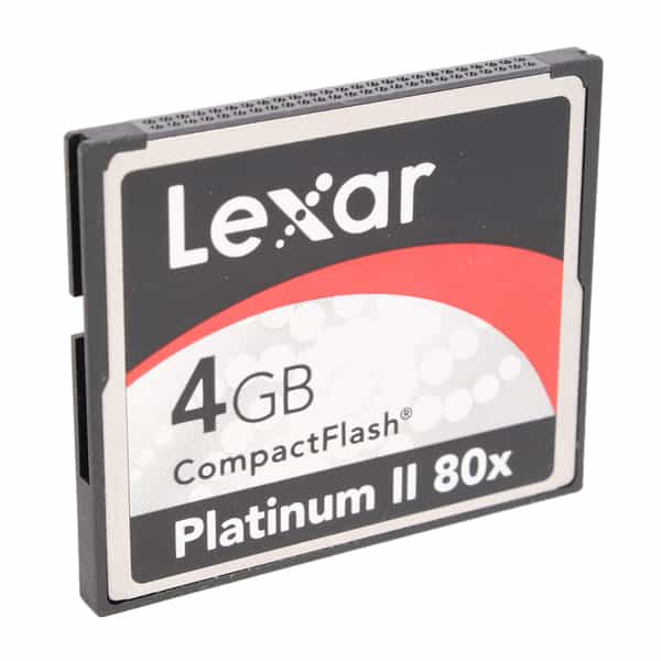 Lexar 4GB 80X Platinum II Compact Flash [CF] Memory Card