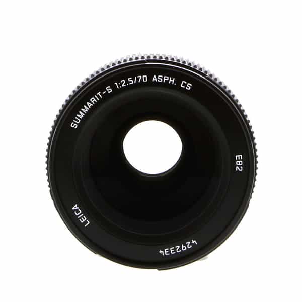Leica 70mm f/2.5 Summarit-S ASPH. CS (Central Shutter) Lens, Black {E82} 11051