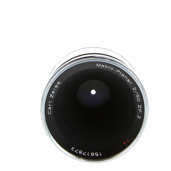 Zeiss 50mm f/2 Makro Planar ZF.2 T* AIS Manual Focus Lens for Nikon F-Mount  {67} (CPU Contacts) - With Caps and Hood - LN-