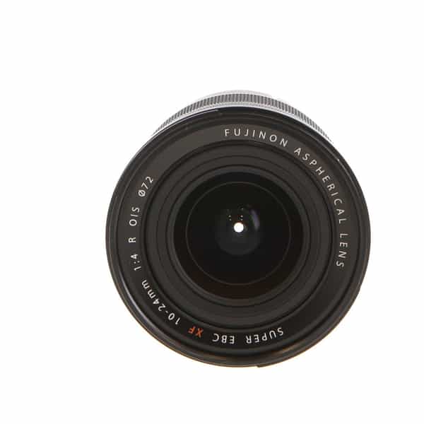 Fujifilm XF 10-24mm f/4 R OIS Fujinon Lens for APS-C Format X-Mount, Black  {72} - With Caps and Hood - EX+