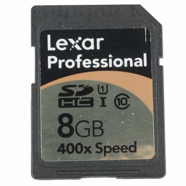 Lexar 8GB Professional I 400X Class 10 UHS-1 SDHC Memory Card
