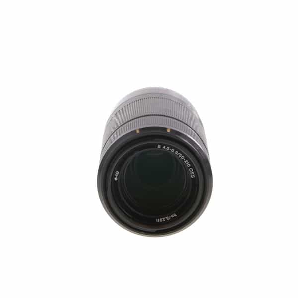 Sony E 55-210mm f/4.5-6.3 OSS Autofocus APS-C Lens for E-Mount, Black {49}  SEL55210 - With Caps and Hood - EX+