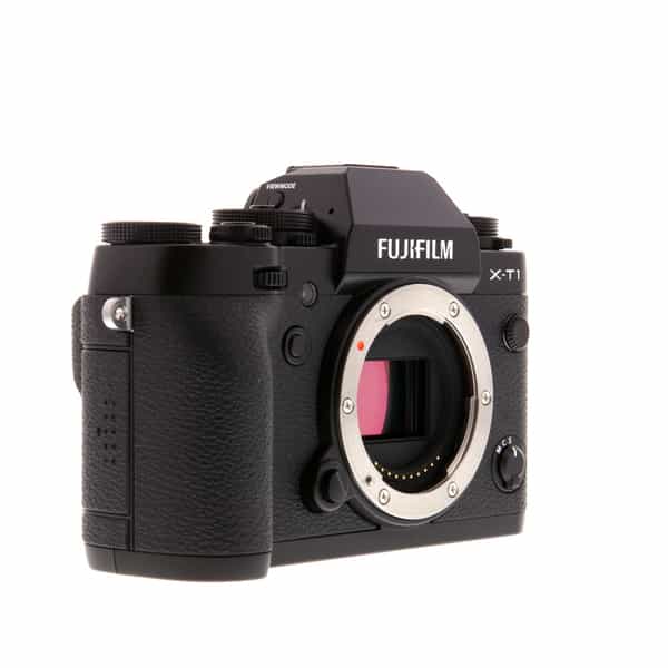 Fujifilm X-T1 Mirrorless Camera Body, Black {16.3MP} with EF-X8