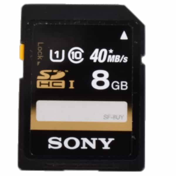 Sony SDHC 8GB I UHS 1 Class 10 40MB/s Memory Card