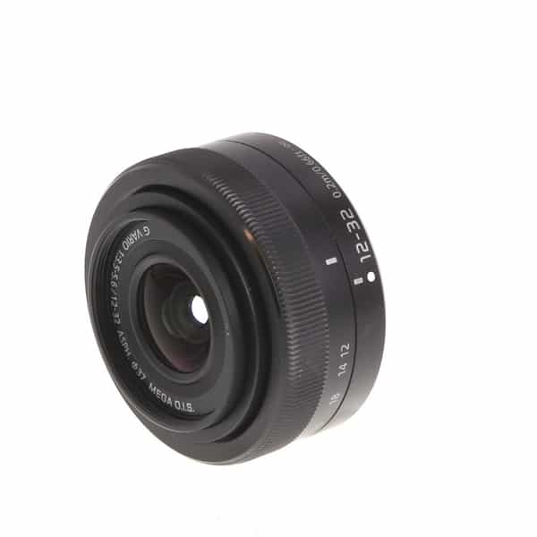 Panasonic Lumix G Vario 12-32mm f/3.5-5.6 ASPH. Mega O.I.S. Lens for MFT  (Micro Four Thirds), Black {37} - With Caps - LN-