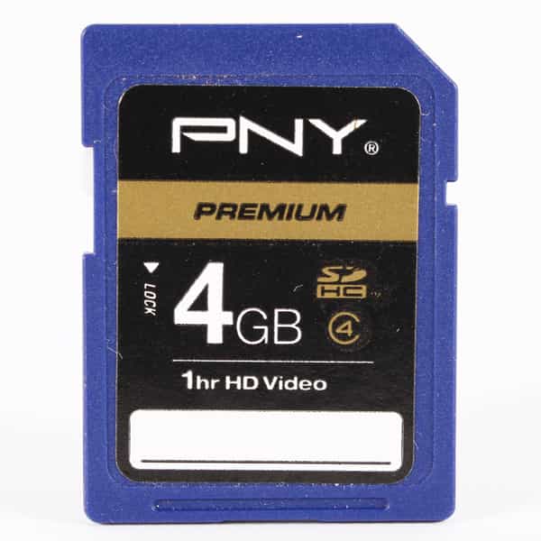 PNY Premium 4GB Class 4 1HR HD Video SDHC Memory Card