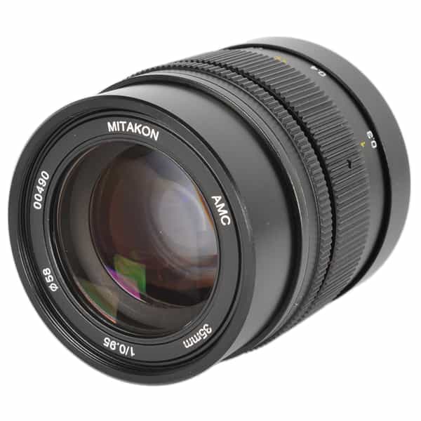 Mitakon Zhongyi 35mm f/0.95 AMC Limited Manual Focus Lens for Fujifilm X-Mount, Black {58}