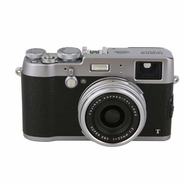 Fujifilm X100T Digital Camera, Silver {16.3MP} - With Battery, Charger;  Without Front Ring - EX