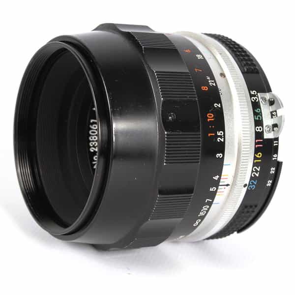 Nikon 55mm f/3.5 Micro-NIKKOR AI Nippon Kogaku Japan Manual Focus Lens {52} Compensating Lens