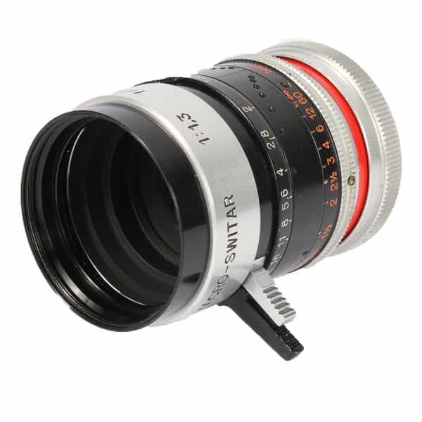 Bolex Kern-Paillard 12.5mm F/1.3 Macro-Switar C-Mount Lens  