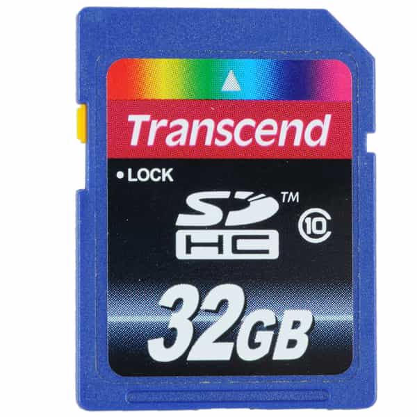 Transcend 32GB Class 10 SDHC Memory Card
