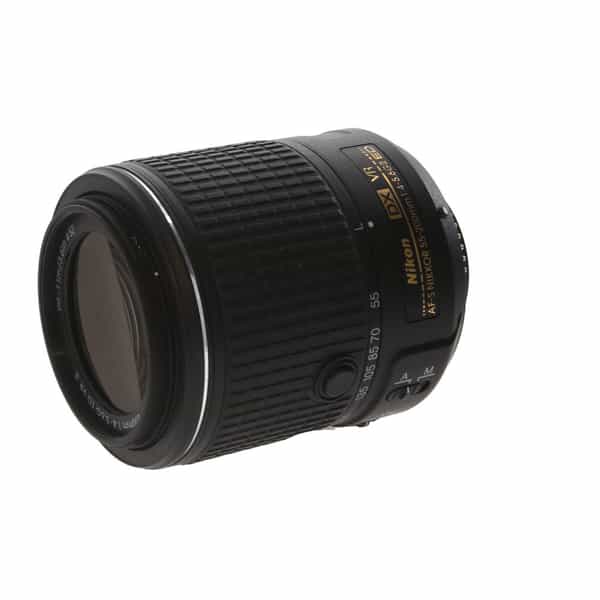 Nikon AF-S DX Nikkor 55-200mm f/4-5.6 G ED VR II Autofocus APS-C Lens,  Black {52} - With Caps - EX+