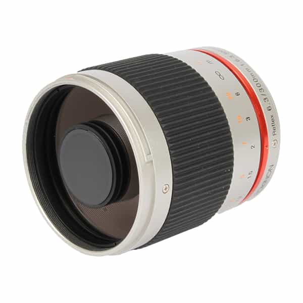 Rokinon 300mm f/6.3 Reflex ED UMC CS Manual Focus Lens for Fujifilm X-Mount, Silver 