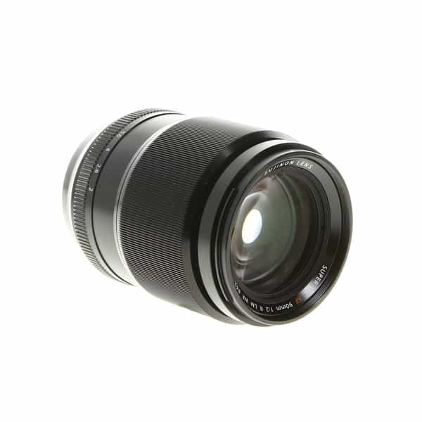 Fujifilm XF 90mm f/2 R LM WR Fujinon APS-C Lens for X-Mount, Black {62} -  With Caps and Hood - LN-