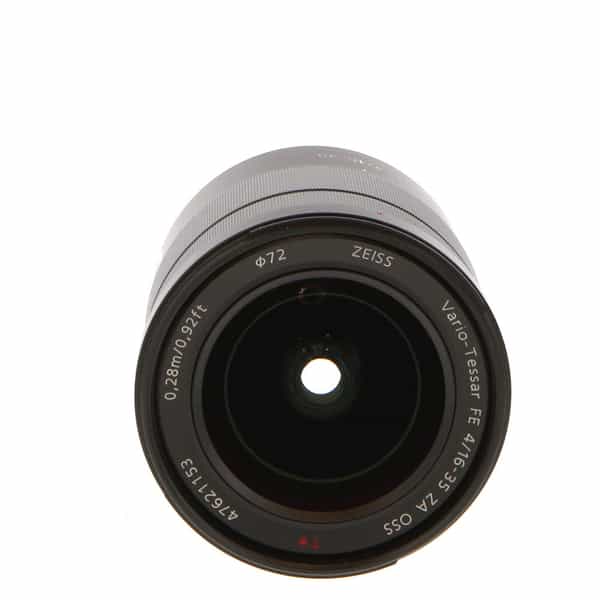 Sony Vario-Tessar T* FE 16-35mm f/4 ZA OSS AF E-Mount Lens, Black {72}  SEL1635Z - With Case, Caps and Hood - LN-