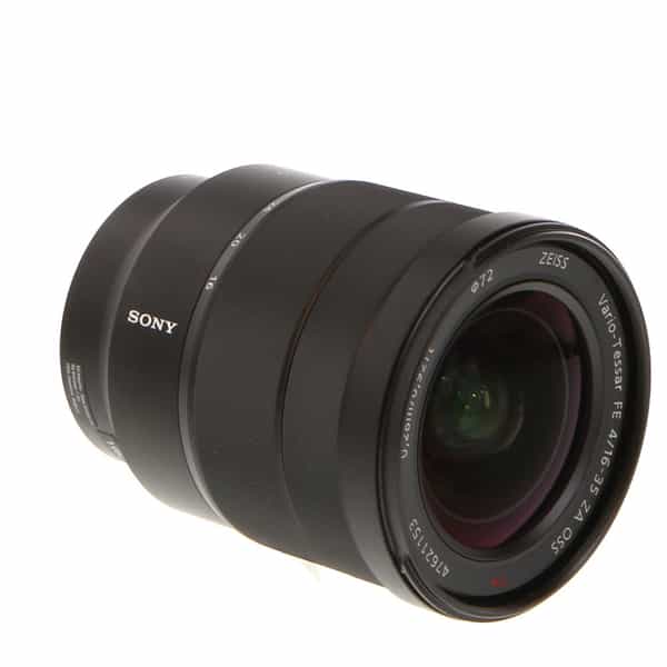 Sony Vario-Tessar T* FE 16-35mm f/4 ZA OSS AF E-Mount Lens, Black {72}  SEL1635Z - With Caps and Hood - EX