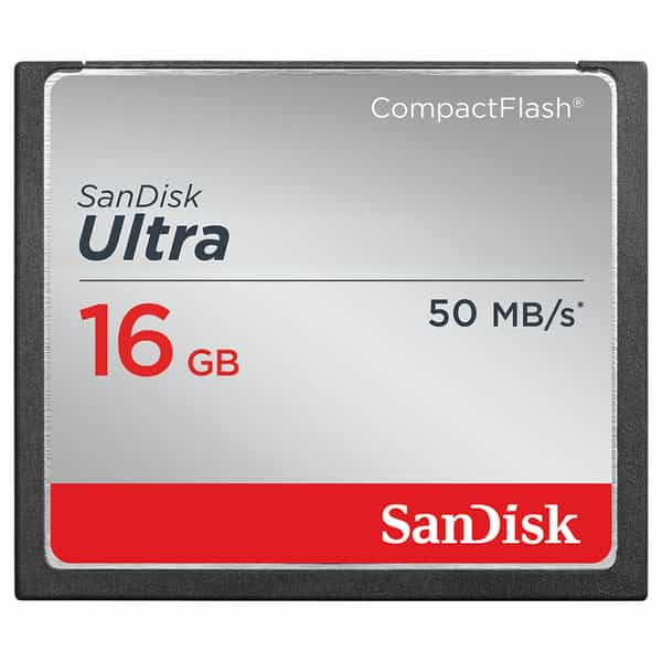 Sandisk Ultra 16GB 50 MB/s Compact Flash [CF] Memory Card 
