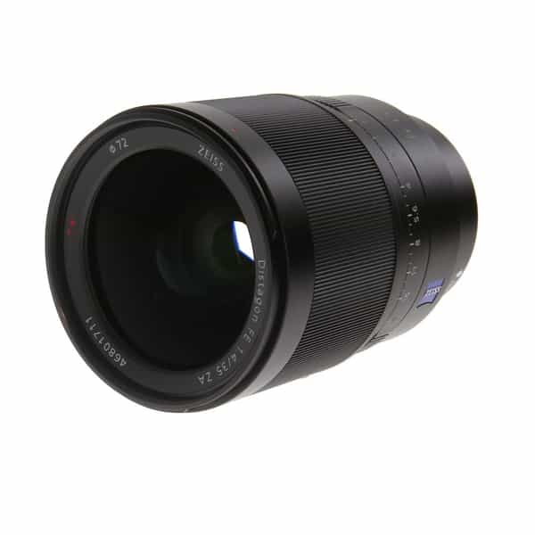 Sony Zeiss Distagon T* FE 35mm f/1.4 ZA Full-Frame Autofocus Lens for  E-Mount, Black {72} SEL35F14Z - With Caps, Case, Hood - EX+