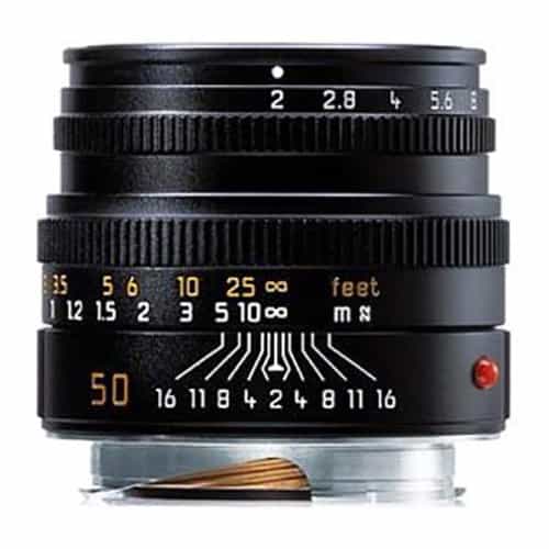 Leica 50mm f/2 APO-Summicron-M ASPH. M-Mount Lens with Built-In Hood, Black Anodized, 6-Bit {E39} 11141