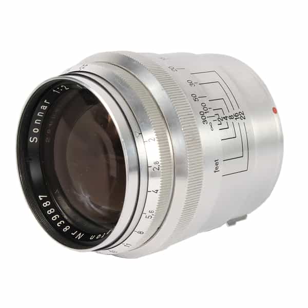 Zeiss 85mm f/2 Sonnar F Opton Lens for Contax Rangefinder, Chrome {49} 