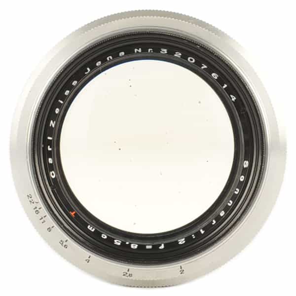Zeiss Jena 8.5cm (85mm) f/2 Sonnar T Lens for Contax Rangefinder, Aluminum {49} 