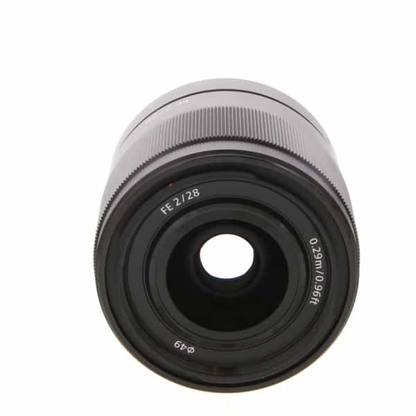 Sony FE 28mm f/2 Full-Frame Autofocus Lens for E-Mount, Black {49
