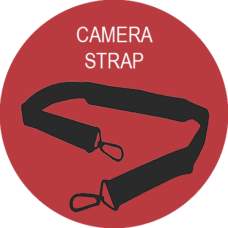 Leica Carrying Strap for X, M Series Camera, .5 in. Wide with 1 in. Pad, and Protection Flap, Cognac Leather (18777)