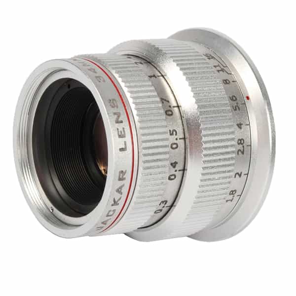 Jackar 34mm F/1.8 Snapshooter Silver Manual Focus Lens For Micro Four Thirds System {37}