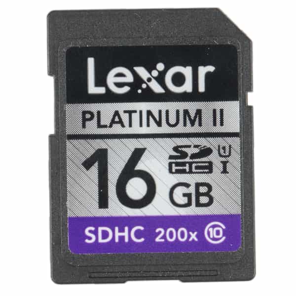 Lexar 16GB Class 10 200X Platinum II UHS 1 SDHC I Memory Card
